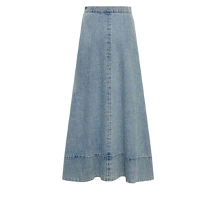 Bohemian Traders Denim Circle Skirt | Ice Blue