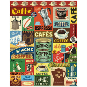 Cavallini Coffee 1000pc Jigsaw Puzzle