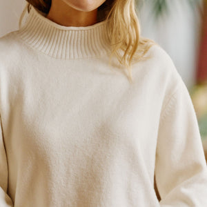 Ceres Life Ceres Life|Finley Funnel Neck Knit|Milk