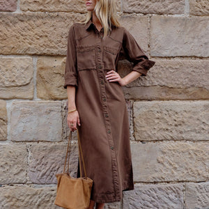 Ceres Life Ceres Life | Rae LS Midi | Chocolate