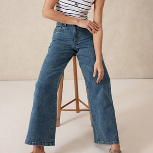 Ceres Life Evie Wide Leg Jean | Fresh Indigo