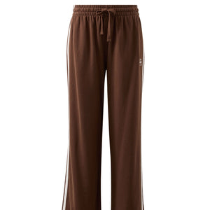 Ceres Life Gigi Wide Leg Terry Trackpant | Choc Side Stripe | Ceres Life