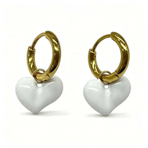 Greenwood Designs Maisie Curvy Heart Hoop Earring
