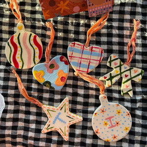 Late Night Pottery Paint + Bake Ornament Kit
