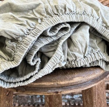 Linens Fitted Sheet | Sage