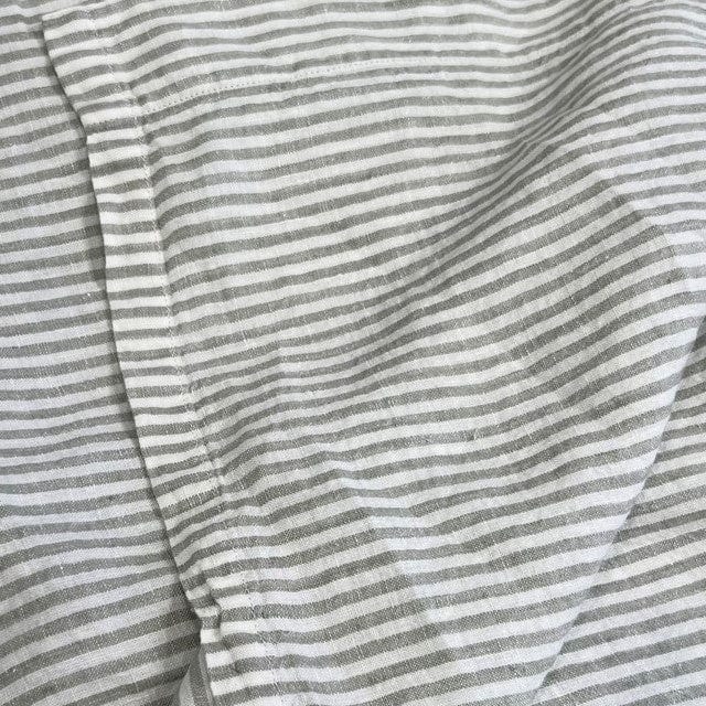 Linens Flat Sheet | Sage Stripe
