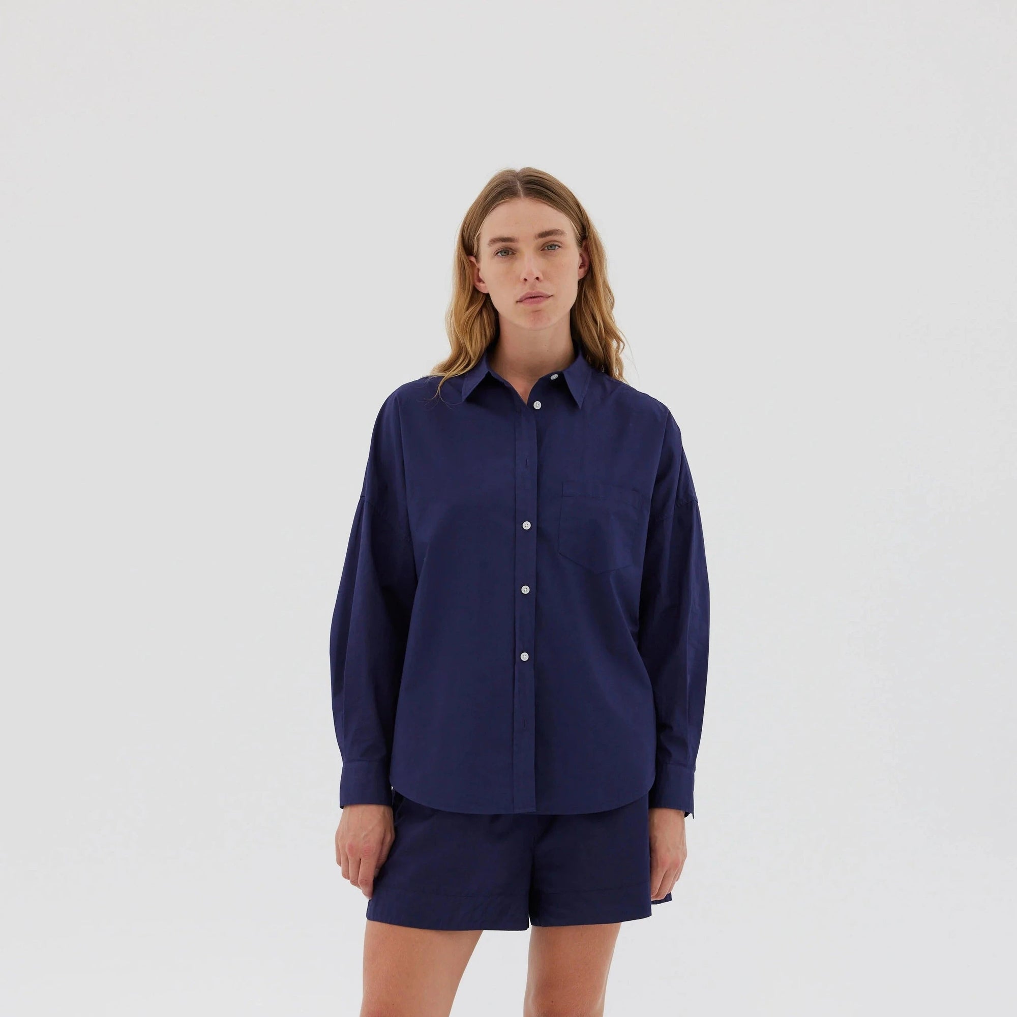 LMND Chiara Shirt | Navy
