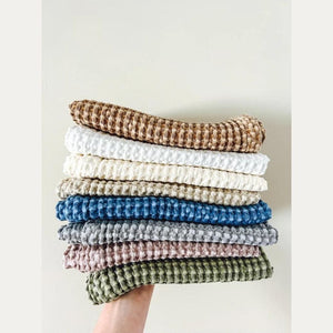Mama + Tochter Organic Cotton Waffle Tea Towel | Light Grey