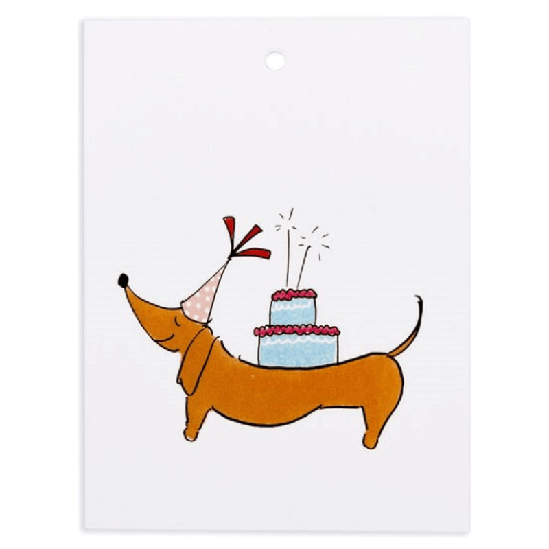 Miss Peahen Gift Tag - Happy Birthday Sausage