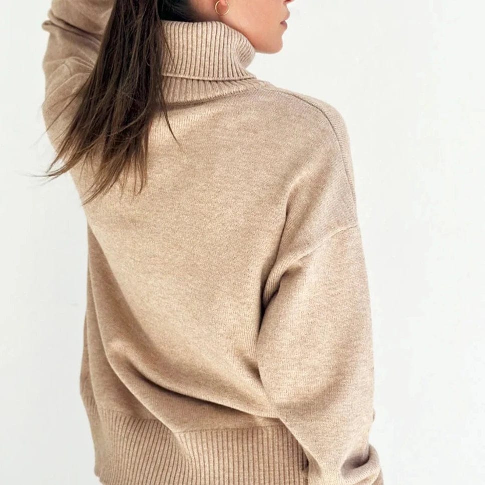 Mosk Melbourne Coco Roll Neck | Oatmeal
