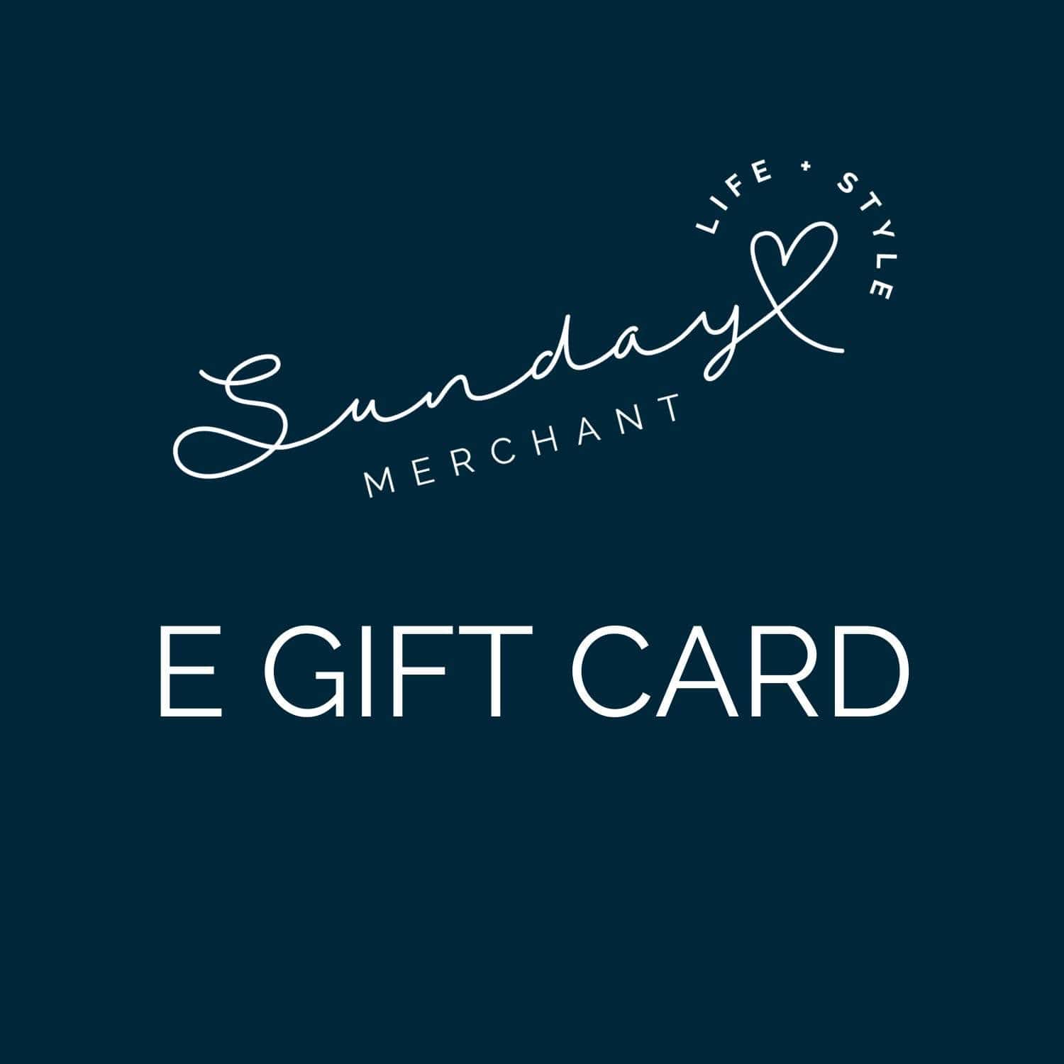 Sunday Merchant E-Gift Card