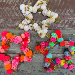 Sunday Merchant Multi Colour Pom Pom Christmas Star