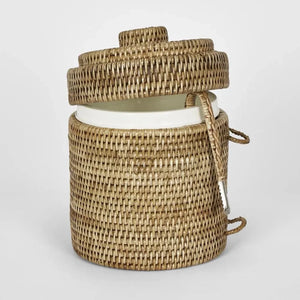 Sunday Merchant Paume Rattan Ice Bucket | Natural