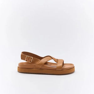 Walnut Murphy Leather Sandal | Coconut Tan