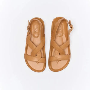 Walnut Murphy Leather Sandal | Coconut Tan