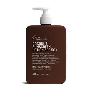 We Are Feel Good Coconut Sunscreen SPF50+ 400ml