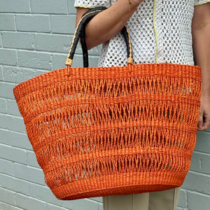 Net Oval Basket | Orange