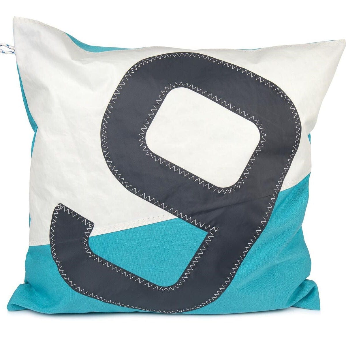 727 Sailbags Cushion 50 x 50 | Turquoise 9 Grey