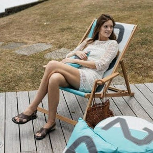 727 Sailbags Deck Chair | Turquoise and Grey