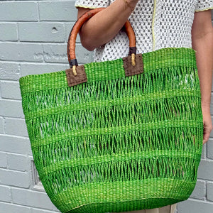 Net Oval Basket | Green