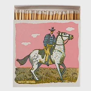 Archivist Gallery Australia Pink Cowboy Luxury Matches | Archivist Gallery Australia