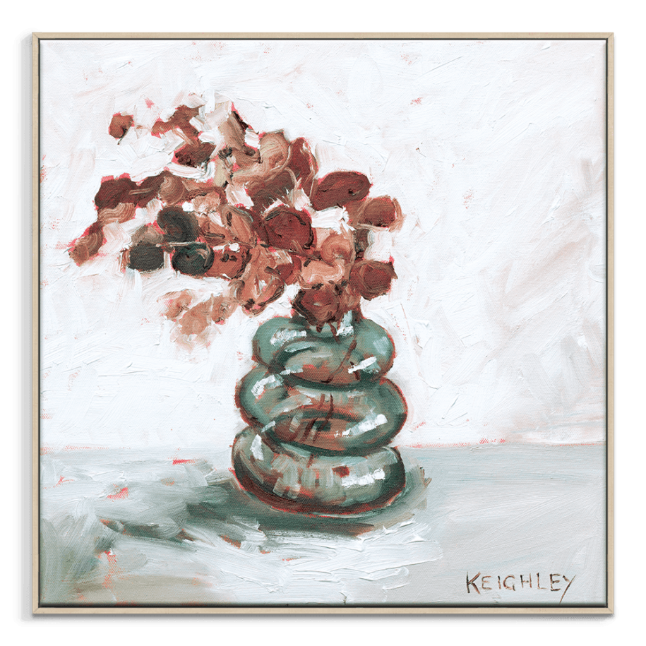 Art | Sunday Merchant Dried Euc in Glass Ring Vase