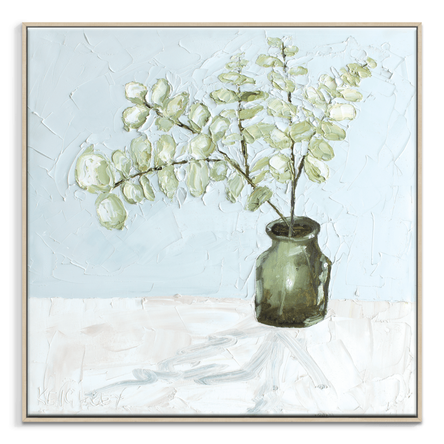 Art | Sunday Merchant Eucalypt on Blue | Michelle Keighley