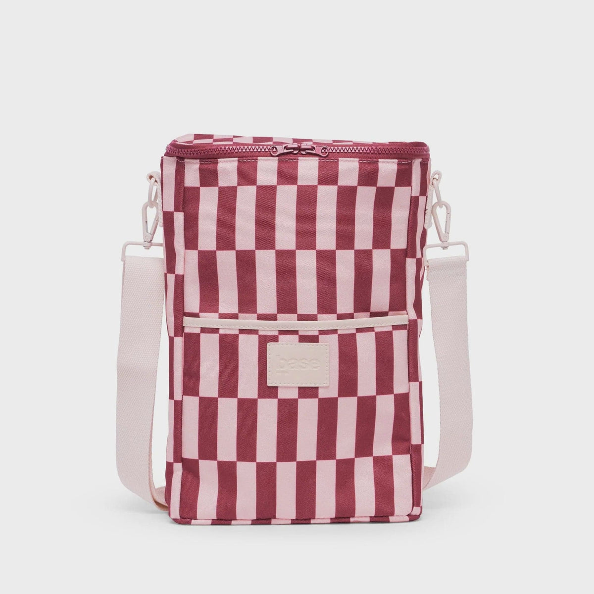 Base Supply Co Bottle Base | Burgundy + Peony Check