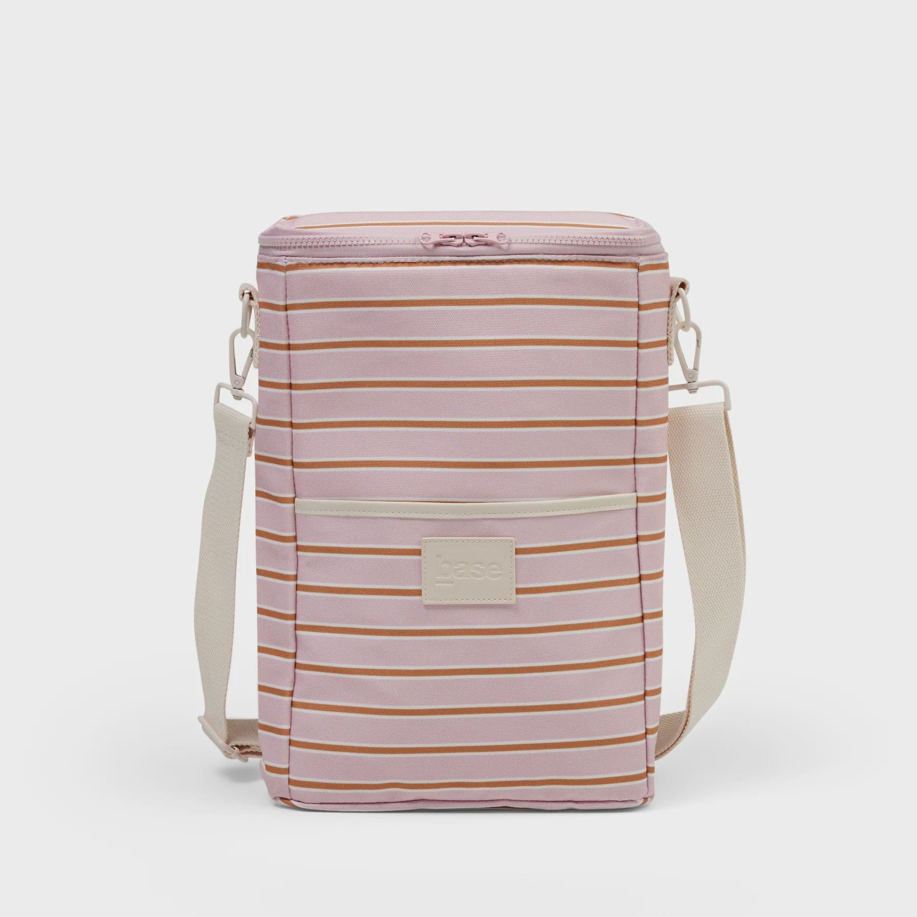 Base Supply Co Bottle Base | Soft Pink | Rust Stripe