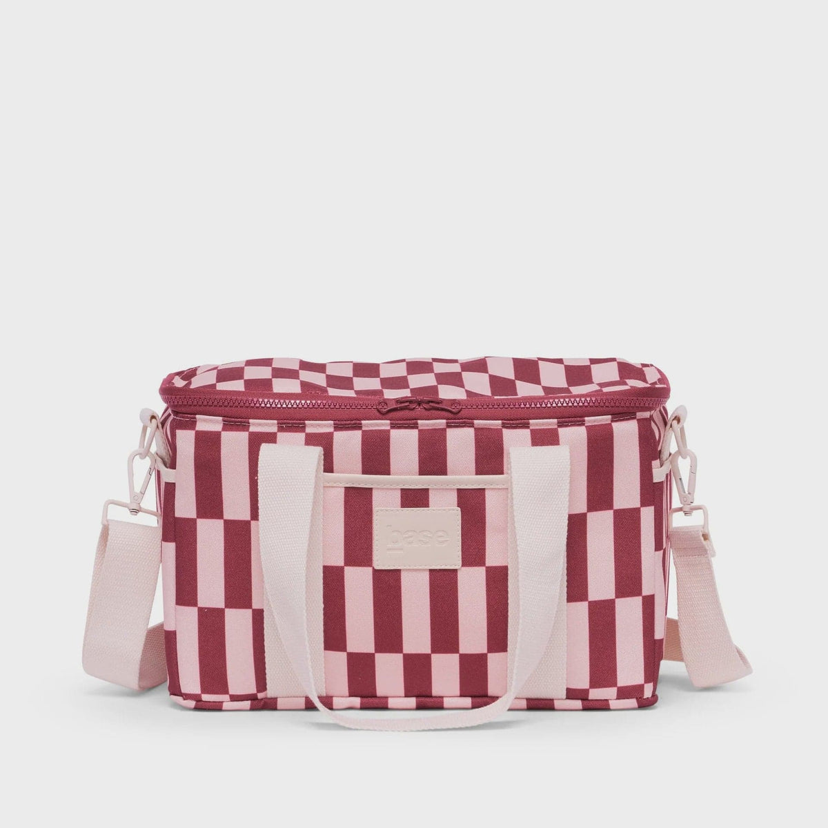 Base Supply Co Midi Cool Base | Burgundy + Peony Check