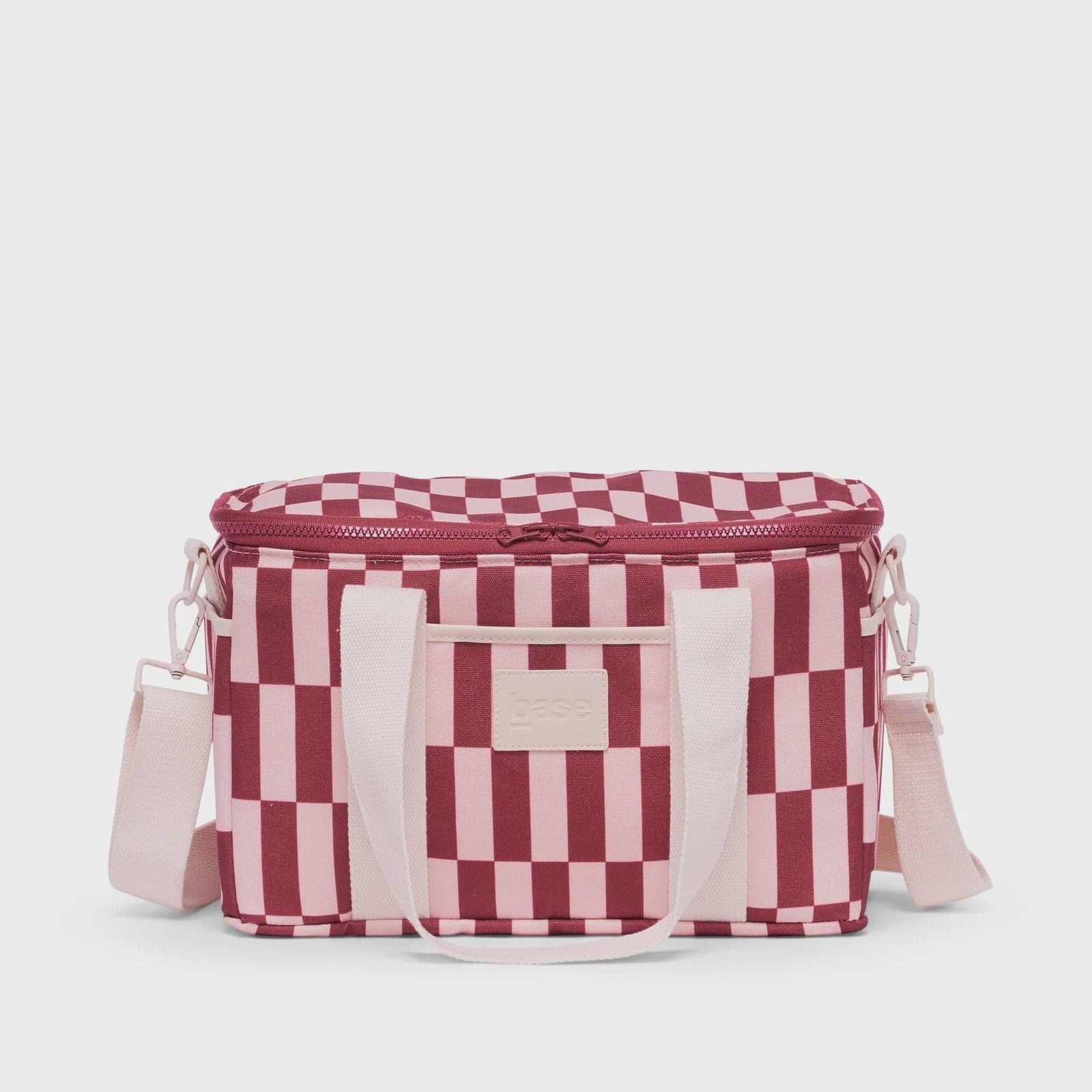 Base Supply Co Midi Cool Base | Burgundy + Peony Check