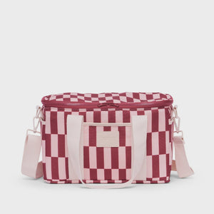 Base Supply Co Midi Cool Base | Burgundy + Peony Check