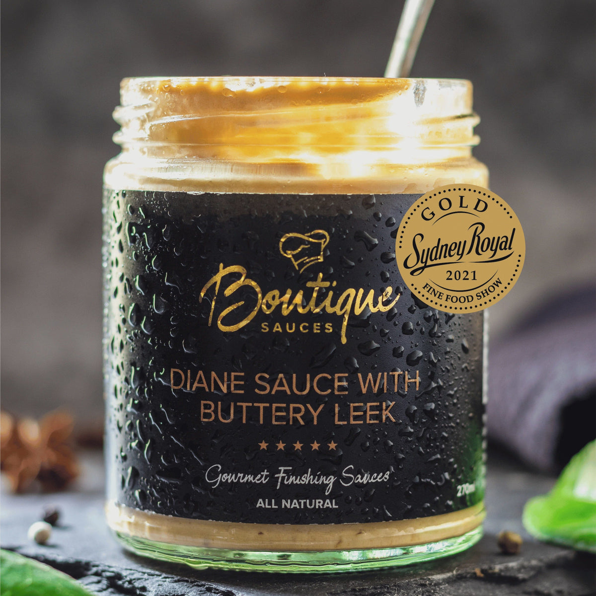Boutique Sauces Diane Sauce with Buttery Leek