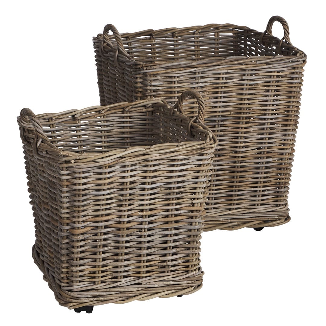 Canvas + Sasson Corbeille Square Wheely Basket | Canvas + Sasson
