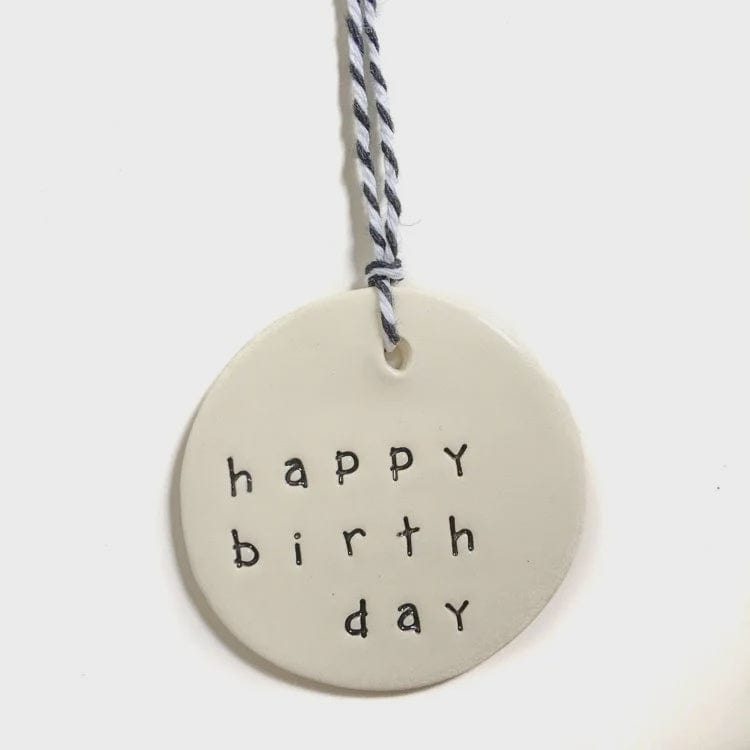 Caroline C Ceramic Gift Tag | Happy Birthday