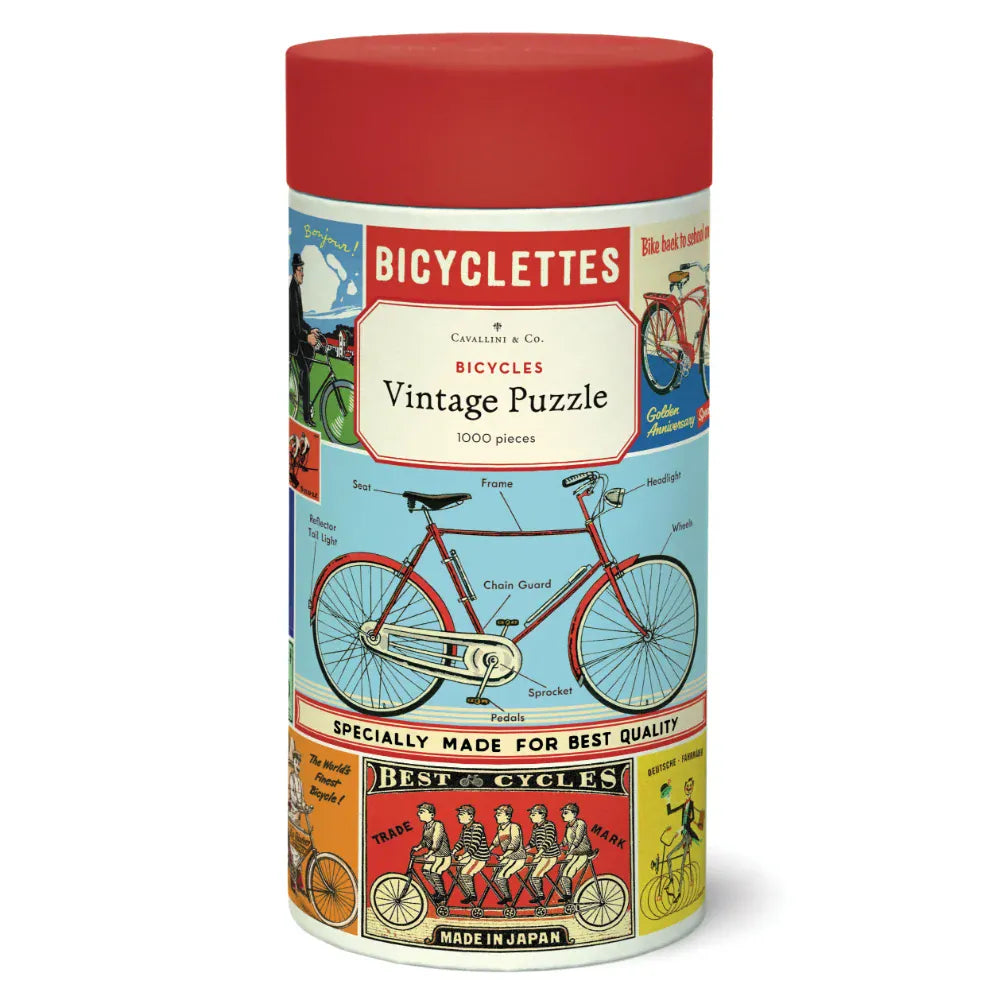 Cavallini Bicycles 1000pc Jigsaw Puzzle