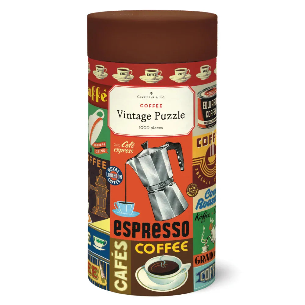Cavallini Coffee 1000pc Jigsaw Puzzle