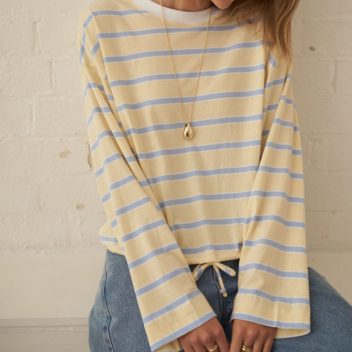 Ceres Life Ceres Life|Beau Tie Slouchy Tee|Butter+Blue