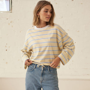 Ceres Life Ceres Life|Beau Tie Slouchy Tee|Butter+Blue