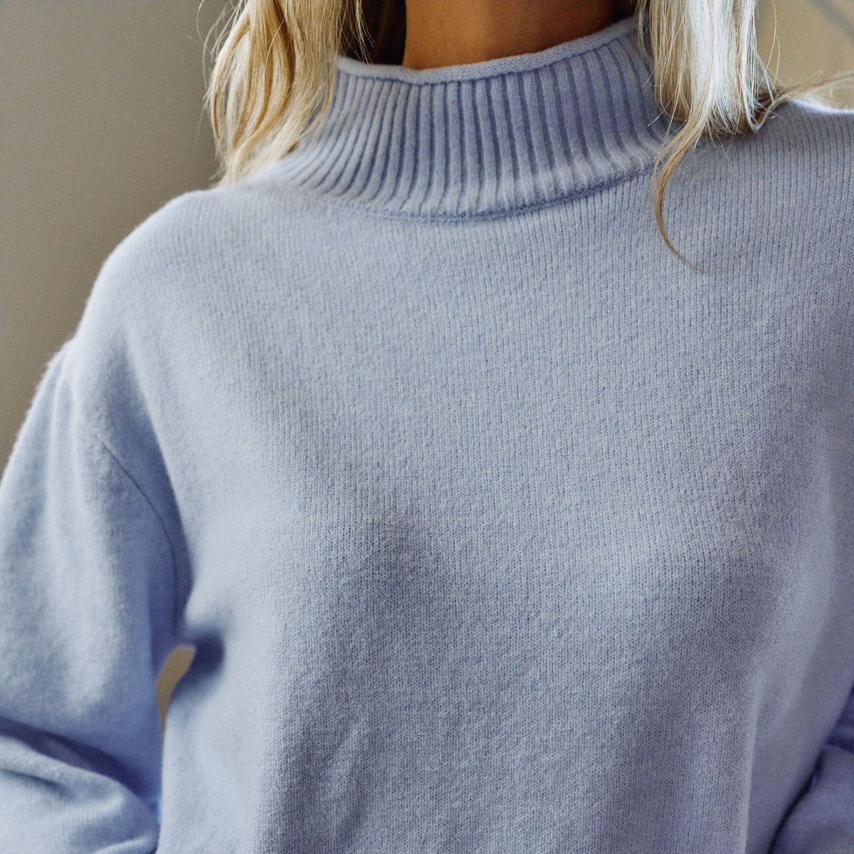 Ceres Life Ceres Life|Finley Funnel Neck Knit|China Blue