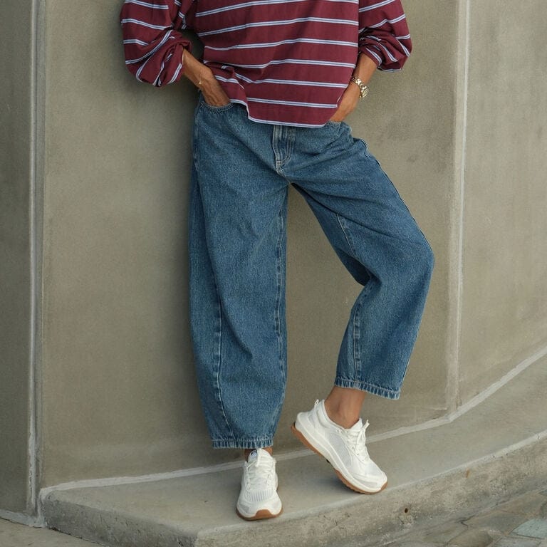 Ceres Life Ceres Life | Maggie Taperred Barrel Jean | Fresh Indigo