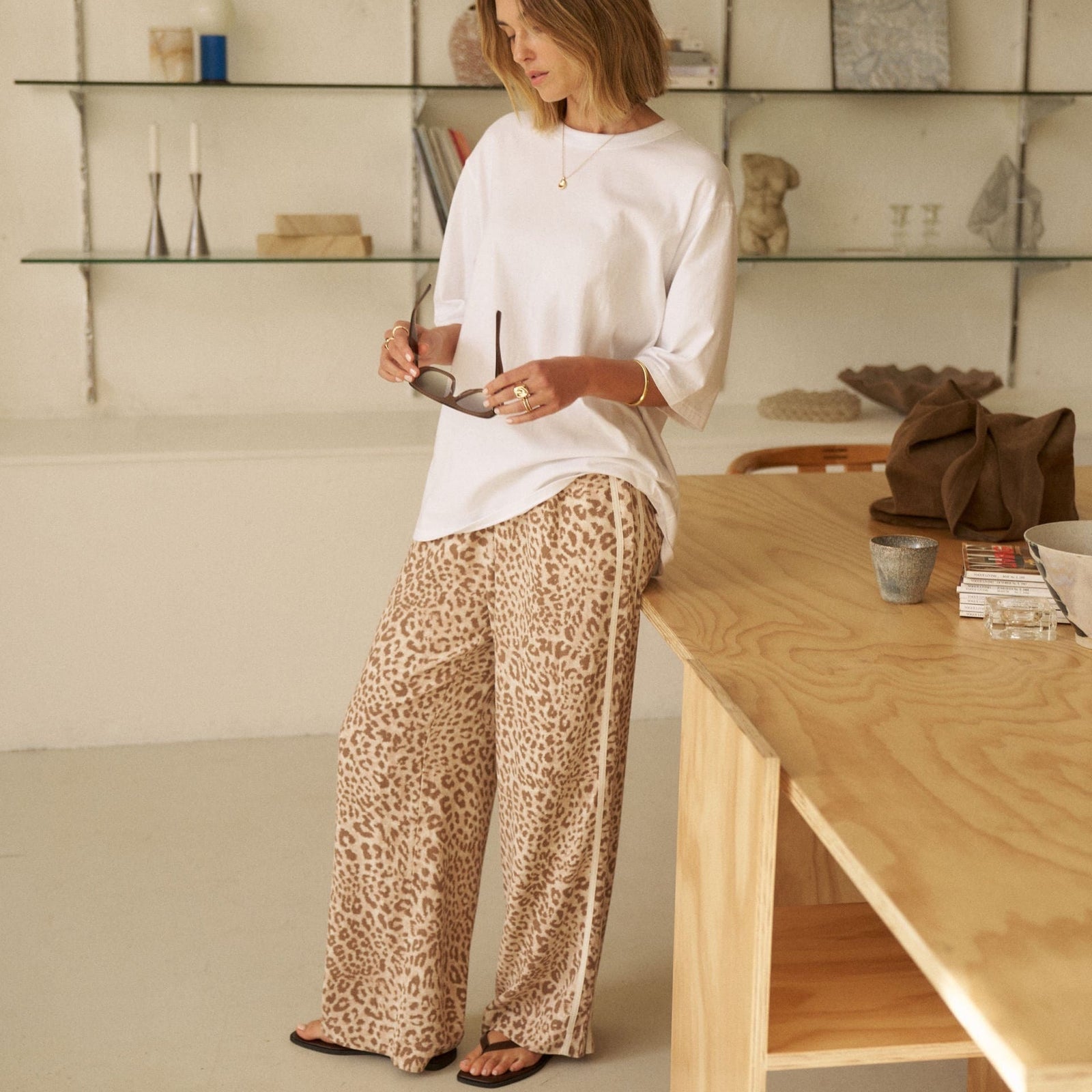 Ceres Life Ceres Life|Resort Pant|Summer Leopard