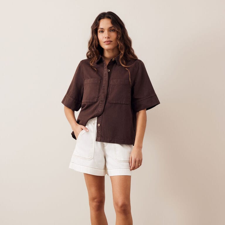 Ceres Life Ceres Life|Weekender Short| Ecru