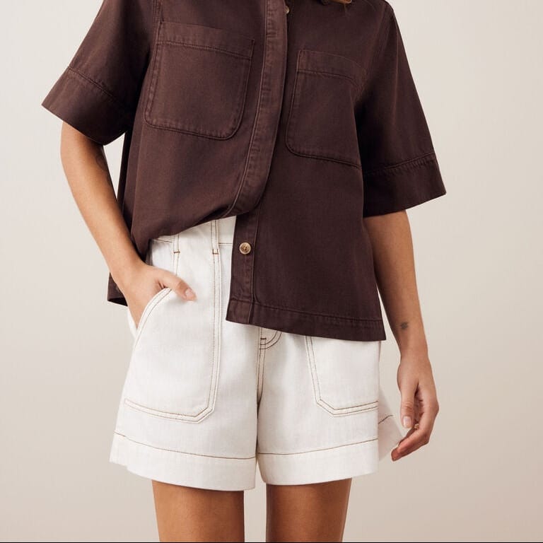 Ceres Life Ceres Life|Weekender Short| Ecru