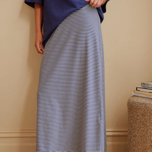 Ceres Life Clara Column Skirt | Stone Mini Stripe