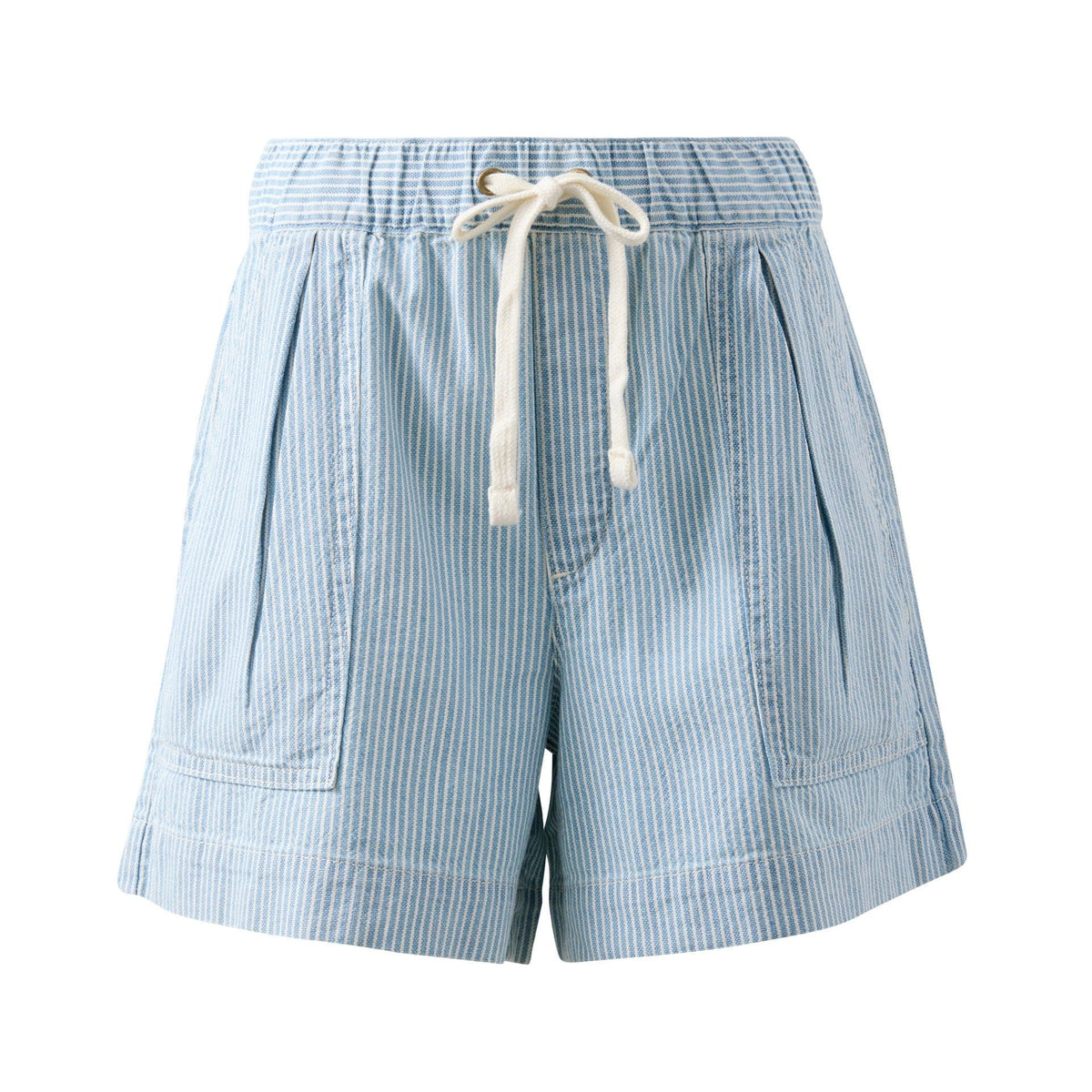 Ceres Life Darcy Relaxed Everyday Short | Indigo + White Stripe