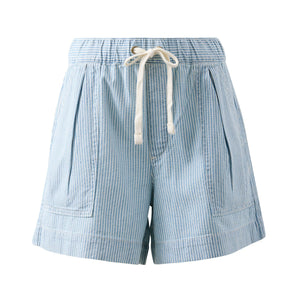 Ceres Life Darcy Relaxed Everyday Short | Indigo + White Stripe