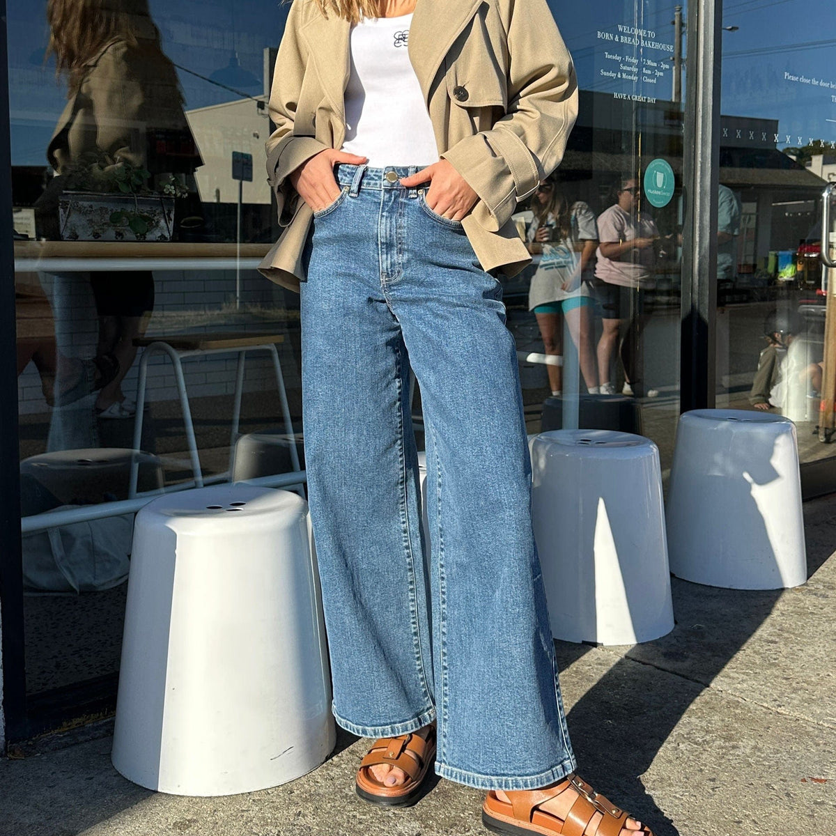 Ceres Life Evie Wide Leg Jean | Fresh Indigo