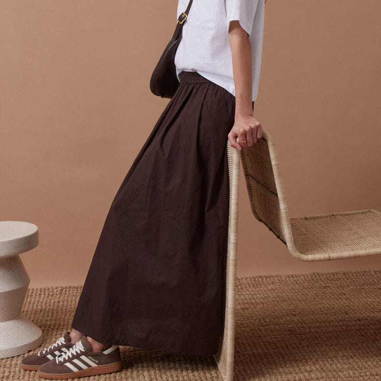 Ceres Life Florence Maxi Skirt | Chocolate | Ceres Life