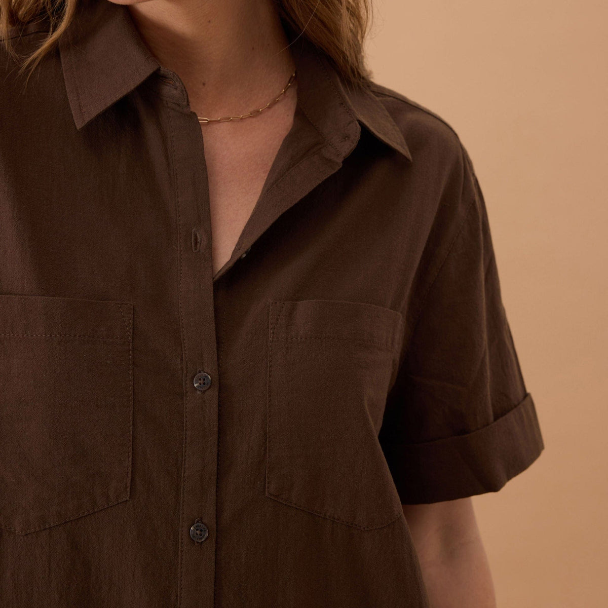 Ceres Life Hanna Midi Shirt Dress Chocolate | Ceres Life